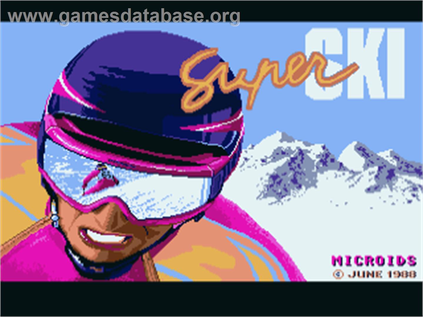Super Ski - Commodore Amiga - Artwork - Title Screen