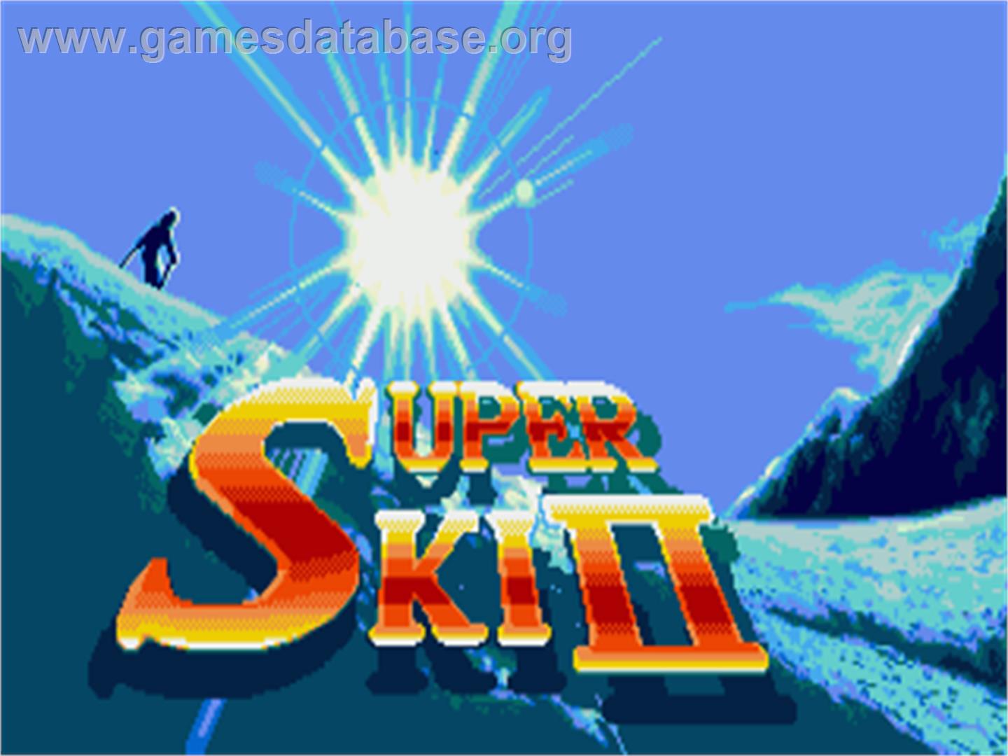 Super Ski 2 - Commodore Amiga - Artwork - Title Screen