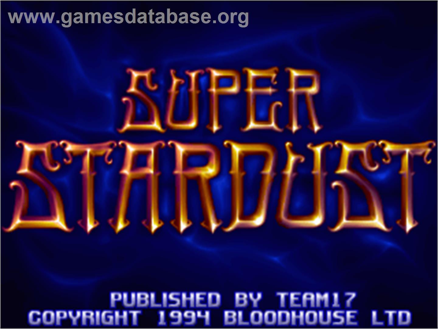 Super Stardust - Commodore Amiga - Artwork - Title Screen