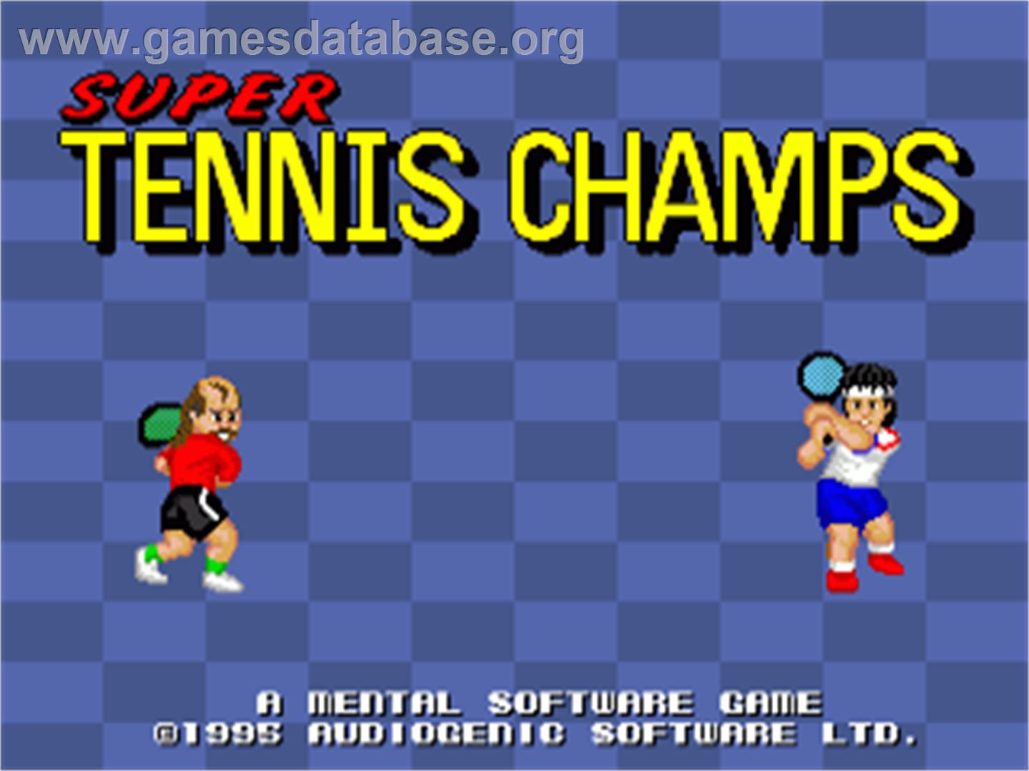 Super Tennis Champs - Commodore Amiga - Artwork - Title Screen