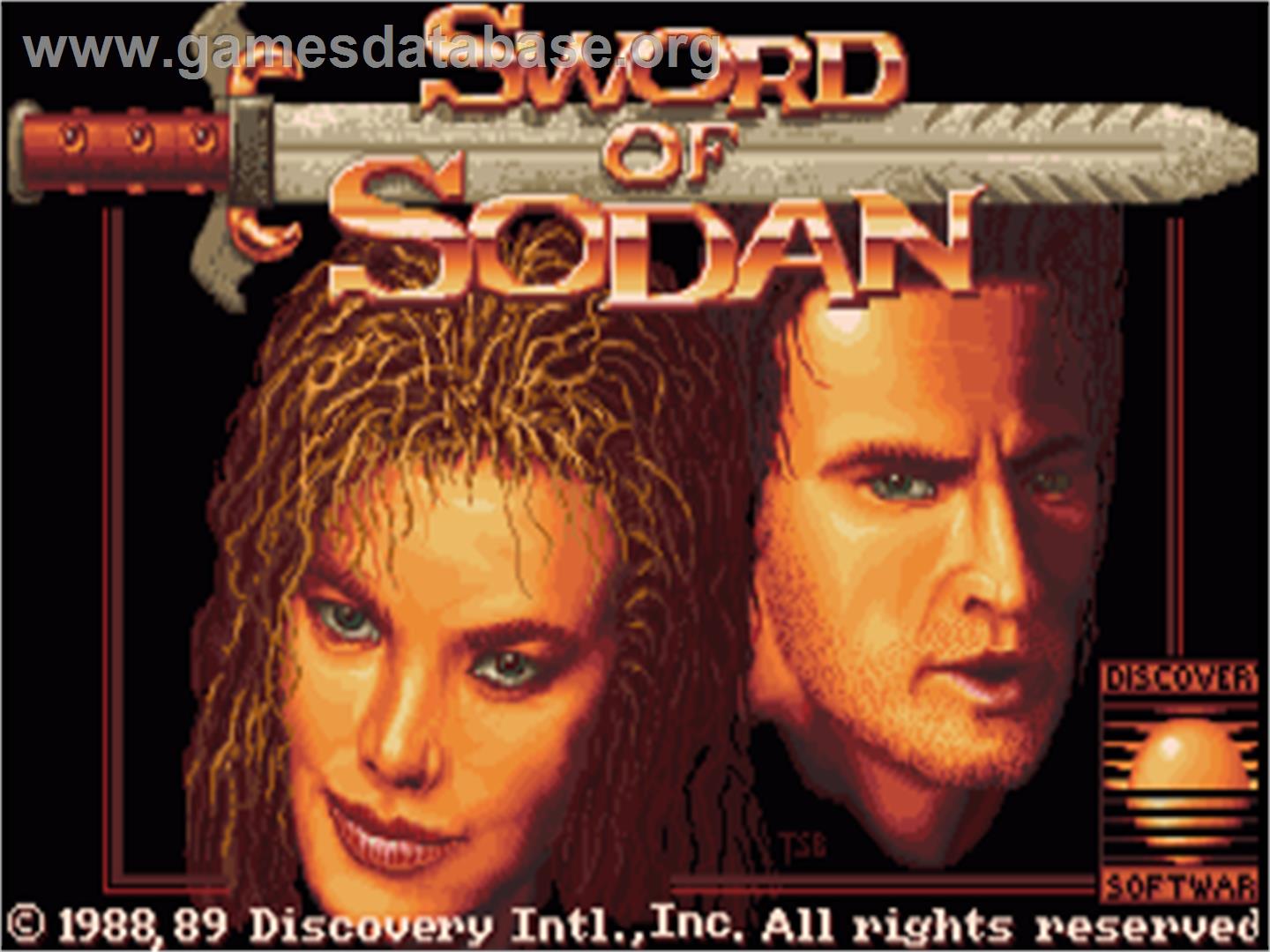 Sword of Sodan - Commodore Amiga - Artwork - Title Screen