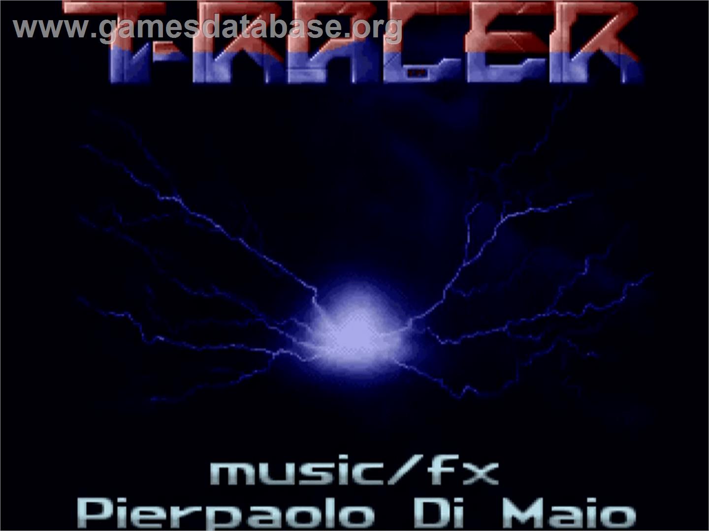 T-racer - Commodore Amiga - Artwork - Title Screen