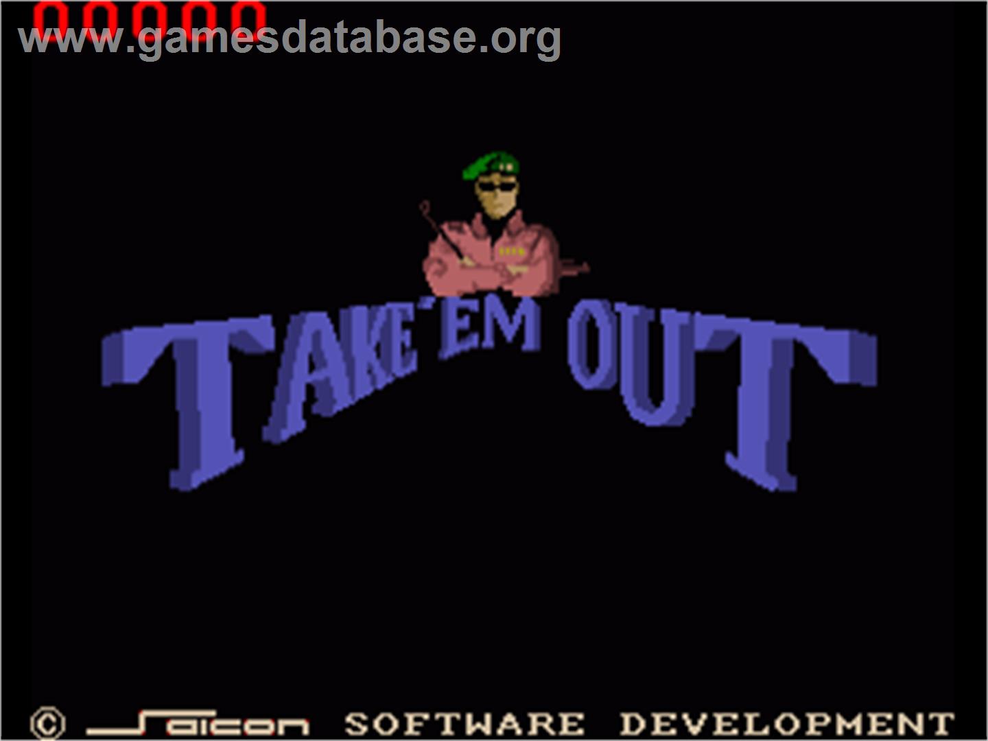 Take 'Em Out - Commodore Amiga - Artwork - Title Screen