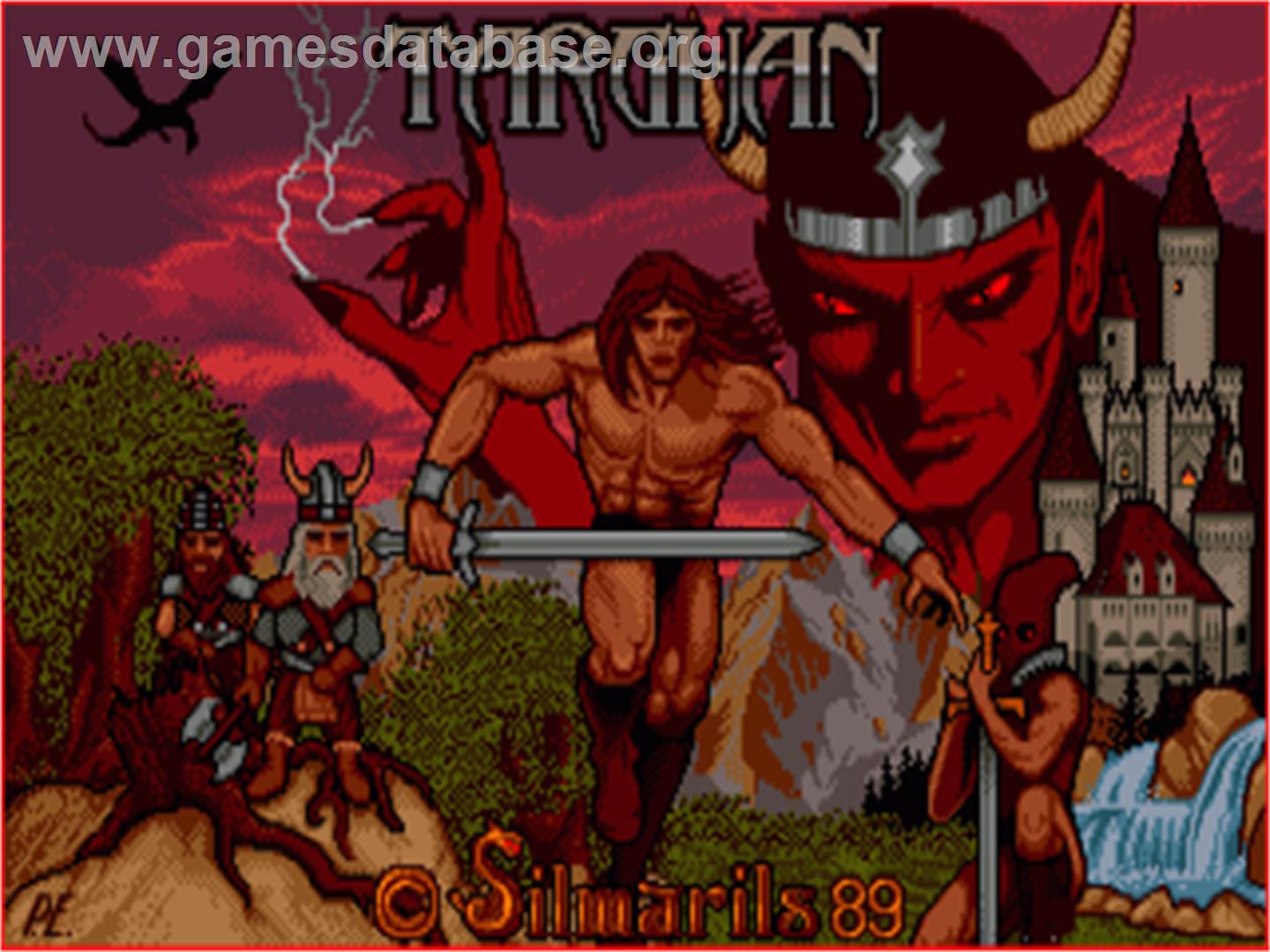 Targhan - Commodore Amiga - Artwork - Title Screen