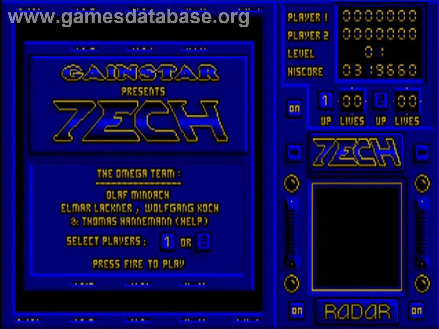Tech - Commodore Amiga - Artwork - Title Screen