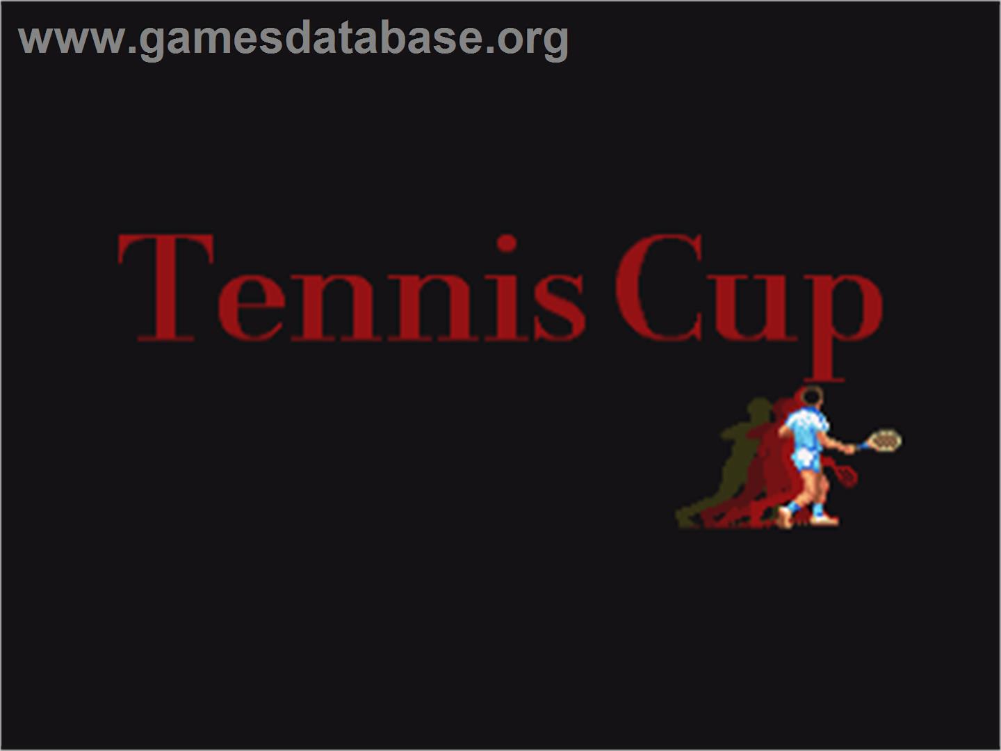 Tennis Cup - Commodore Amiga - Artwork - Title Screen