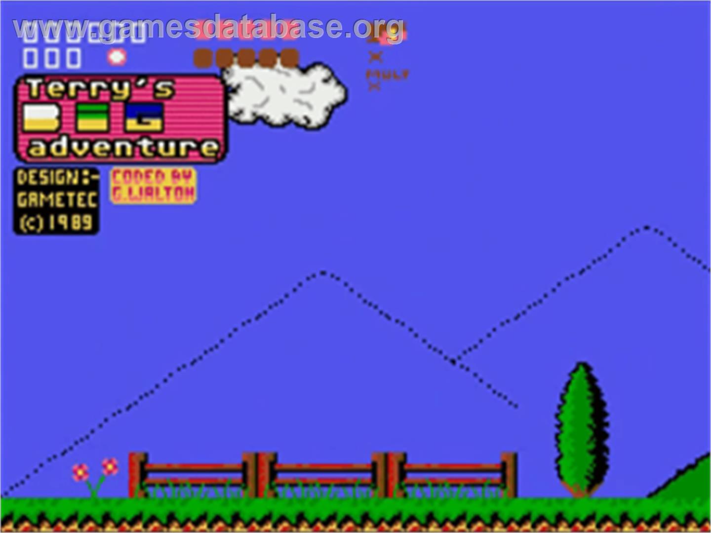 Terry's Big Adventure - Commodore Amiga - Artwork - Title Screen