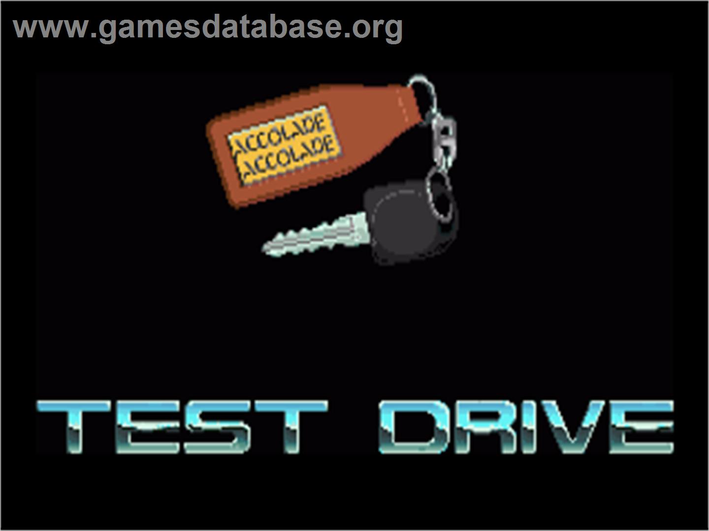 Test Drive - Commodore Amiga - Artwork - Title Screen