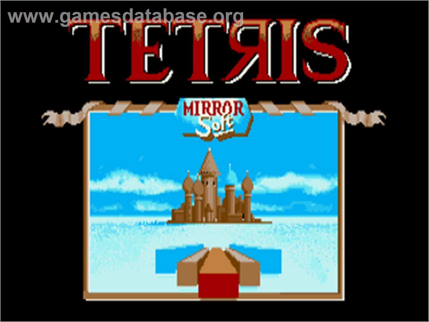 Tetris (Mirrorsoft) - Commodore Amiga - Artwork - Title Screen