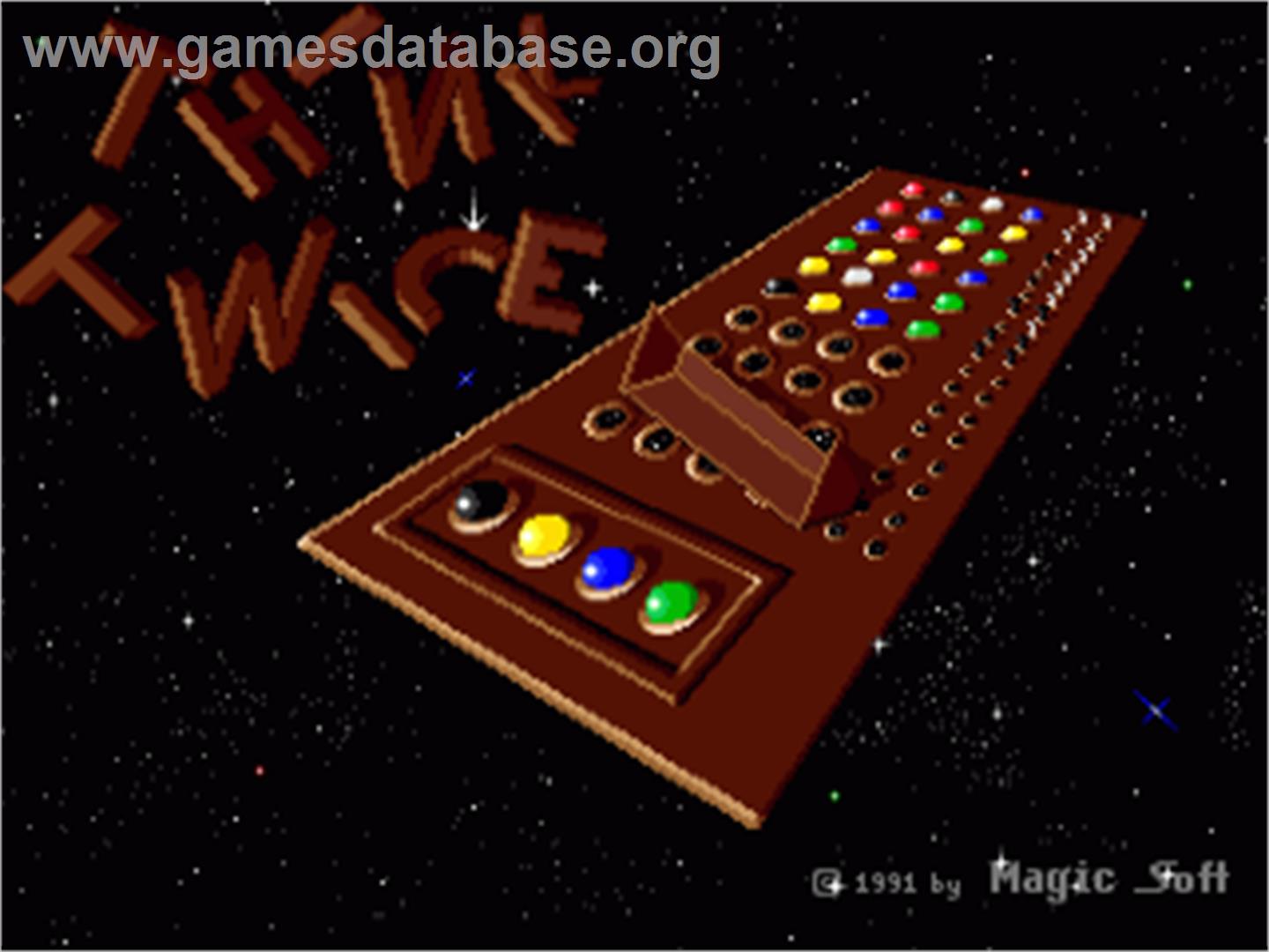 Think Twice - Commodore Amiga - Artwork - Title Screen