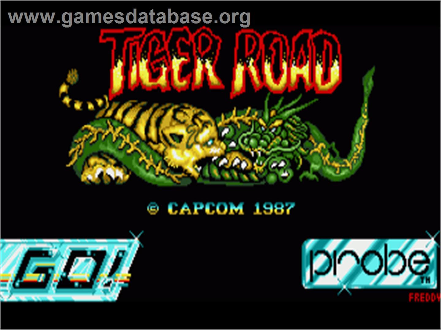 Tiger Road - Commodore Amiga - Artwork - Title Screen