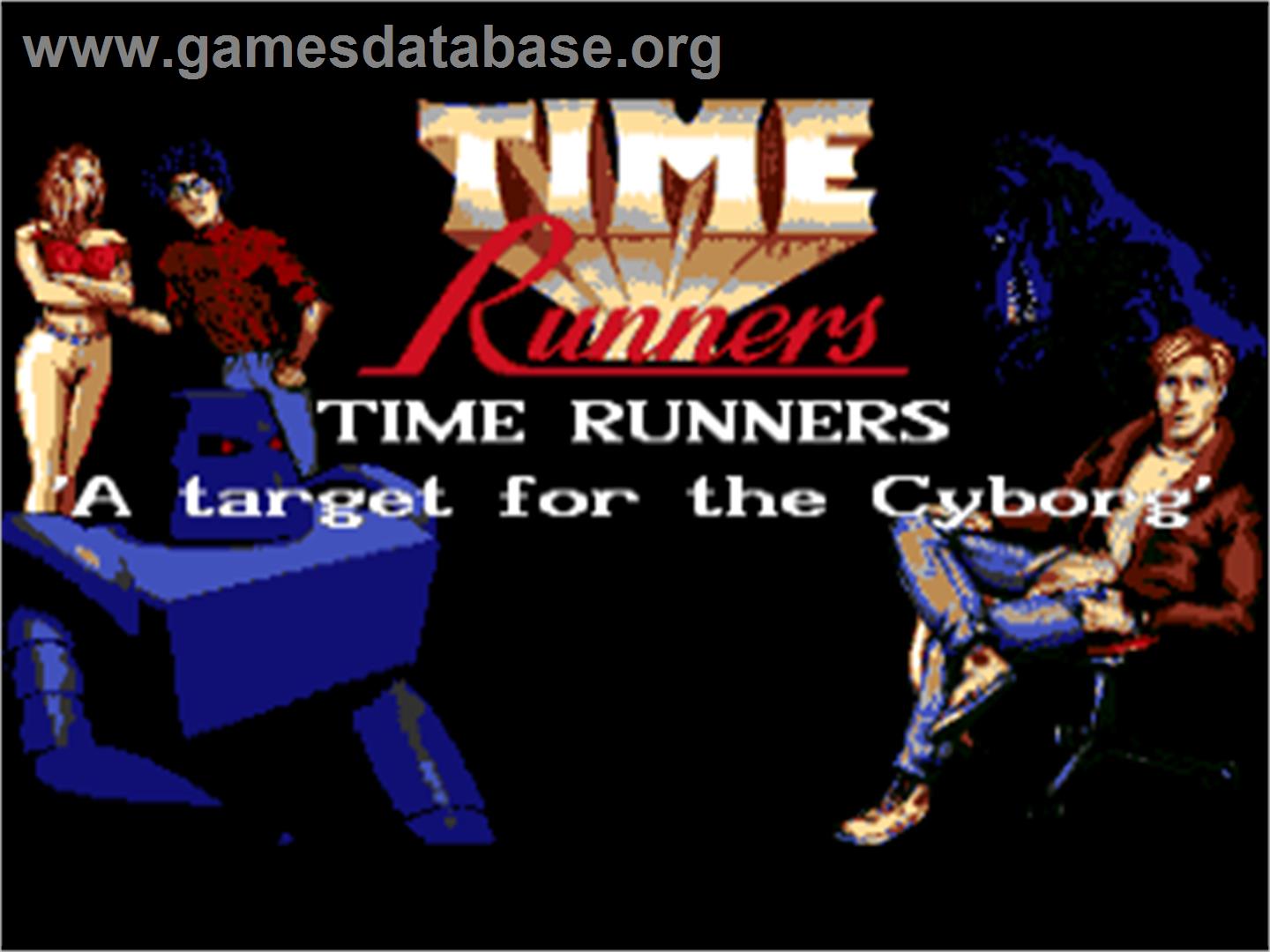 Time Runners 12 - A Target For The Cyborg - Commodore Amiga - Artwork - Title Screen