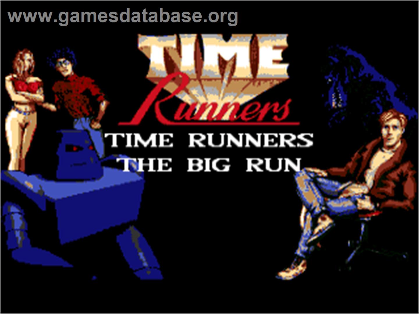 Time Runners 3 - The Big Run - Commodore Amiga - Artwork - Title Screen