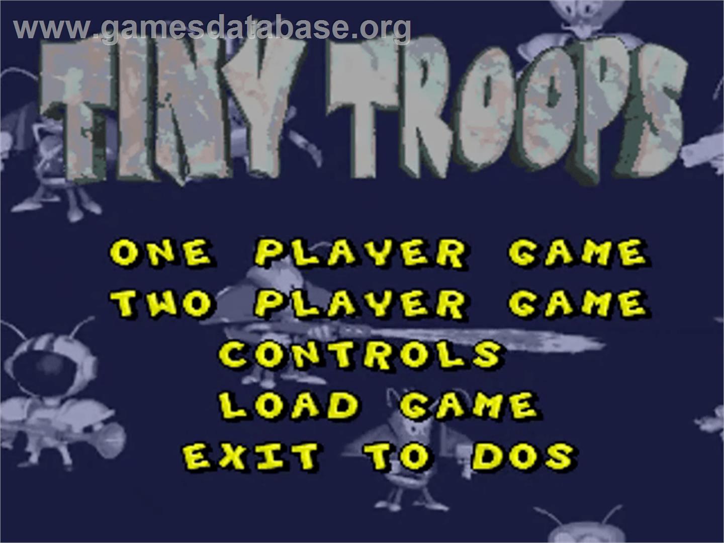 Tiny Troops - Commodore Amiga - Artwork - Title Screen