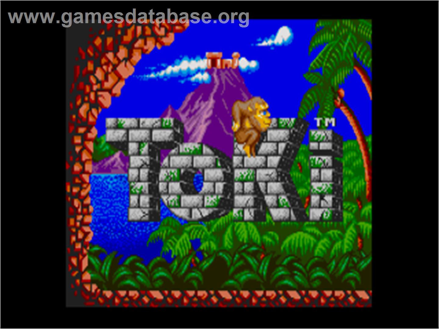 Toki - Commodore Amiga - Artwork - Title Screen