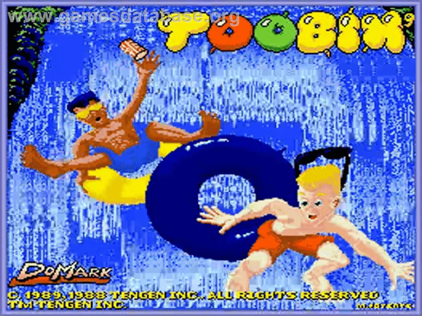 Toobin' - Commodore Amiga - Artwork - Title Screen