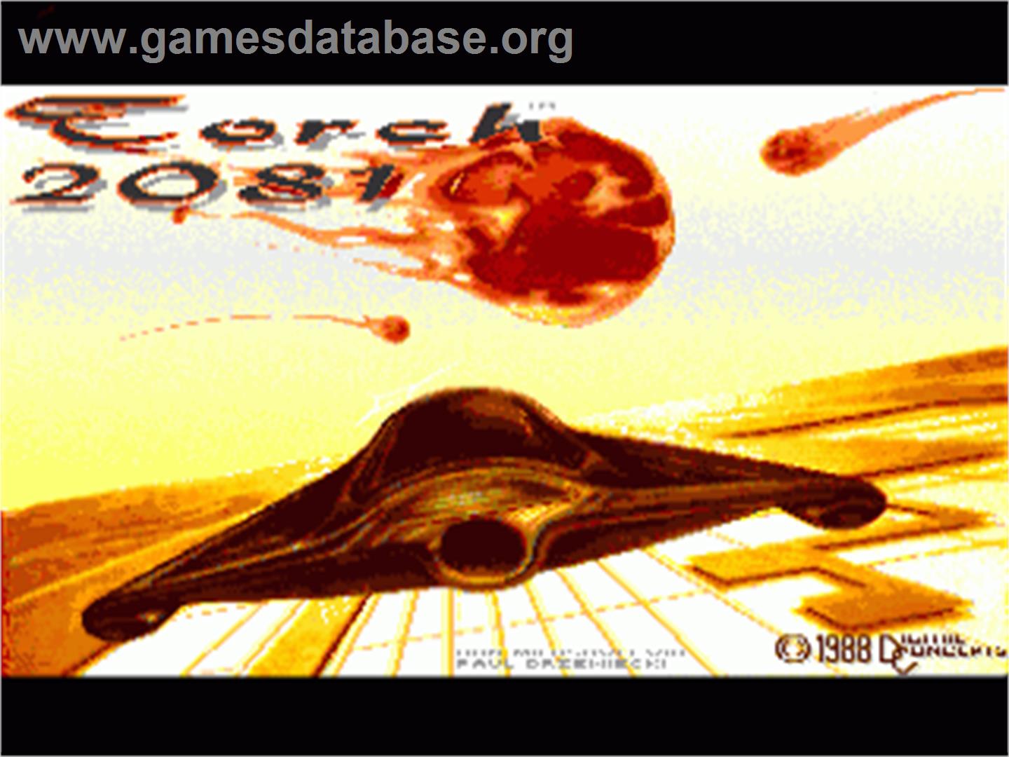 Torch 2081 - Commodore Amiga - Artwork - Title Screen