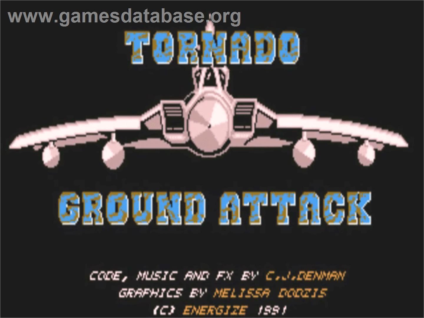 Tornado Ground Attack - Commodore Amiga - Artwork - Title Screen