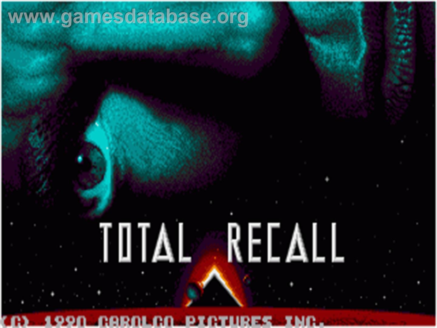 Total Recall - Commodore Amiga - Artwork - Title Screen