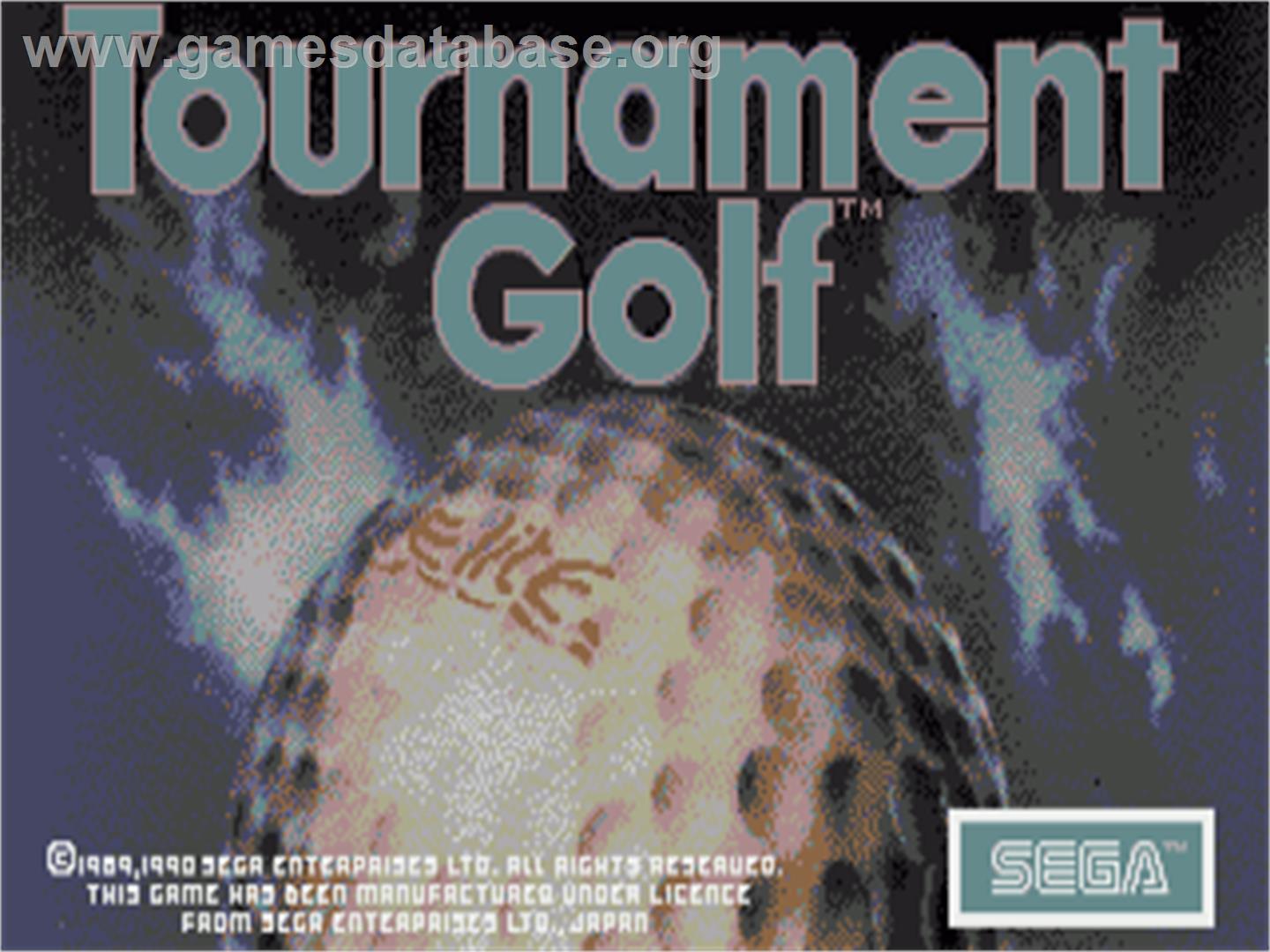 Tournament Golf - Commodore Amiga - Artwork - Title Screen