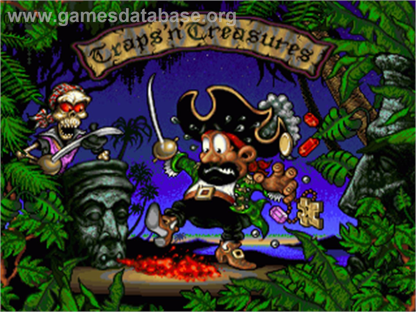 Traps 'n' Treasures - Commodore Amiga - Artwork - Title Screen