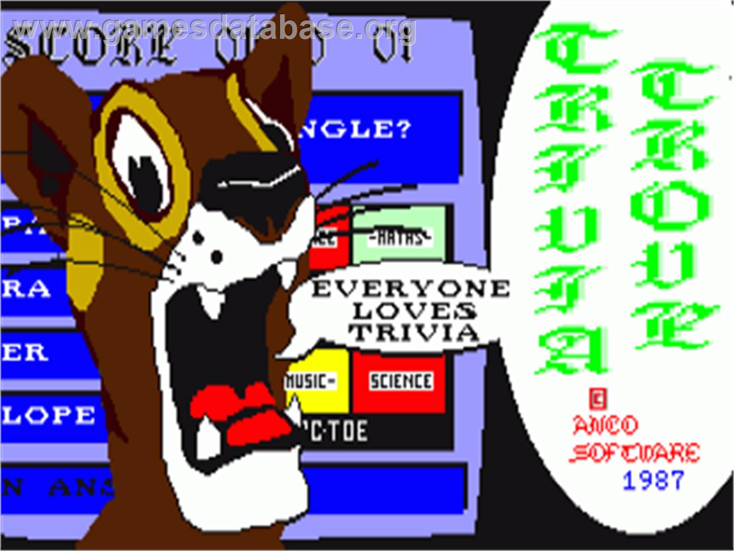 Trivia Trove - Commodore Amiga - Artwork - Title Screen