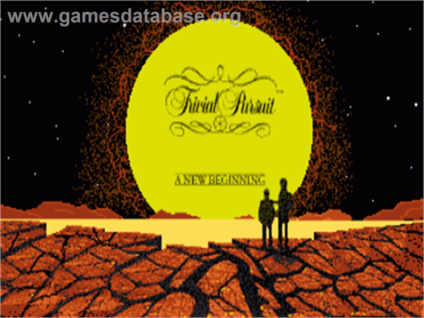 Trivial Pursuit: A New Beginning - Commodore Amiga - Artwork - Title Screen