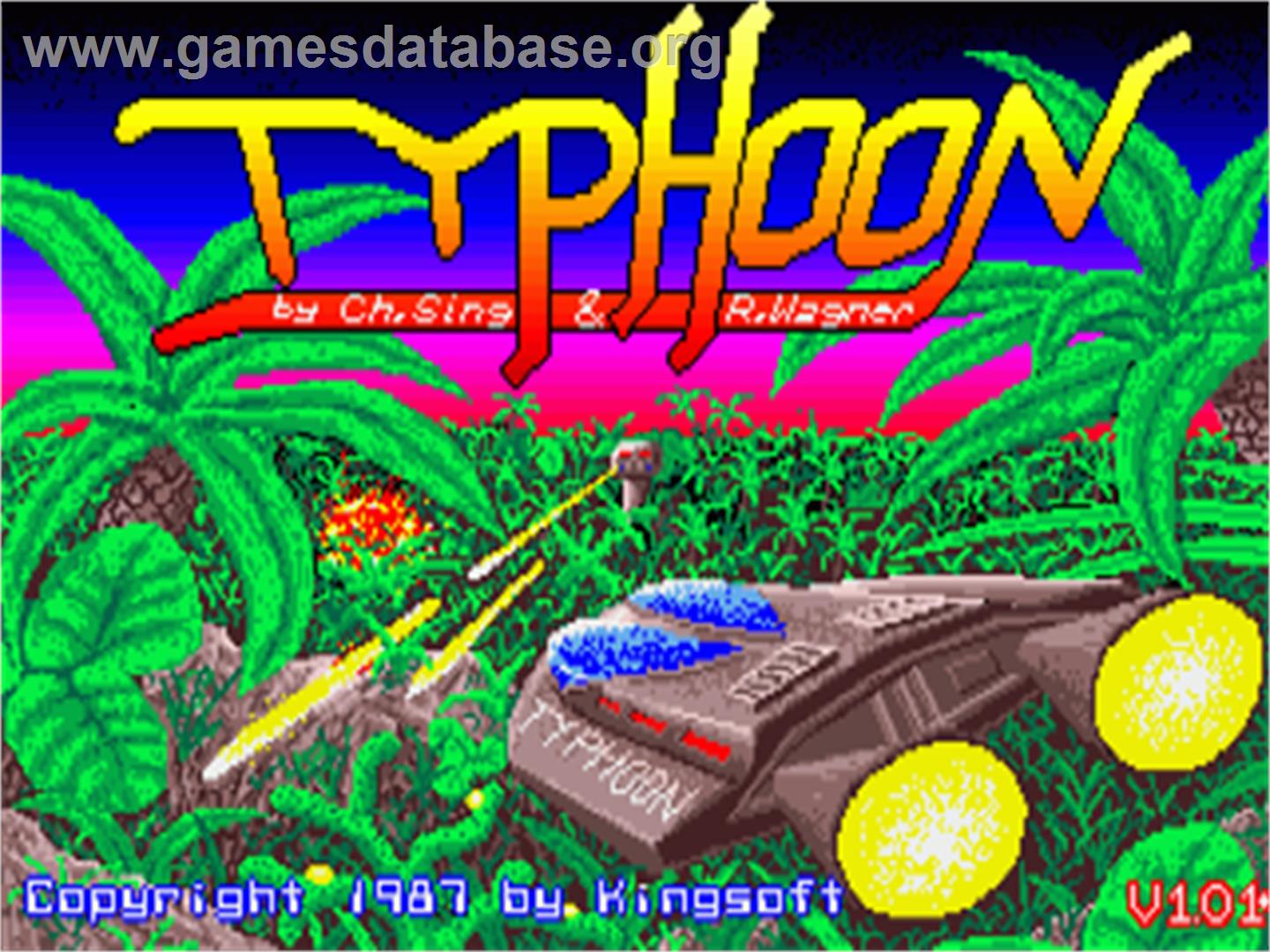 Typhoon - Commodore Amiga - Artwork - Title Screen