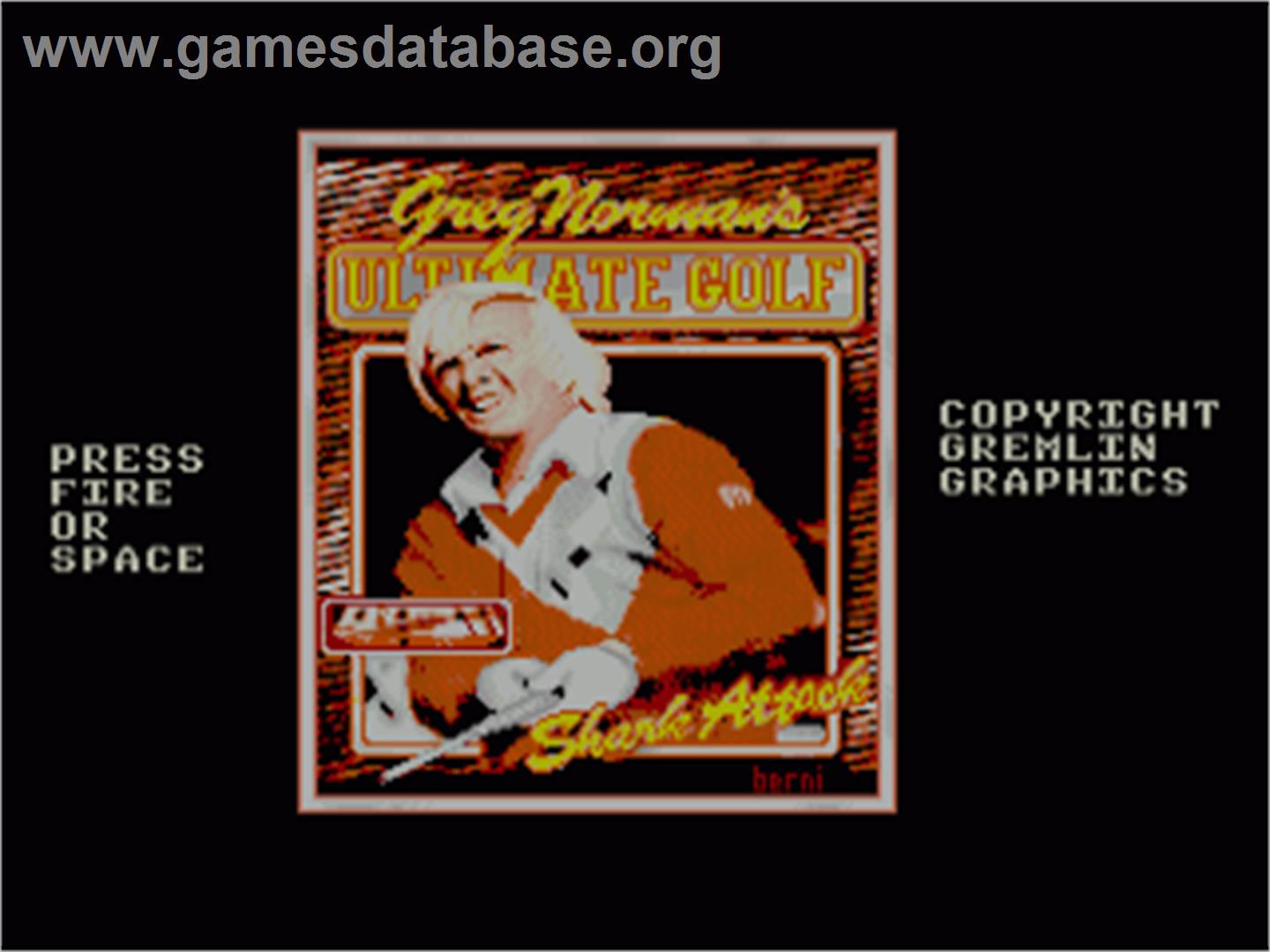 Ultimate! Golf - Commodore Amiga - Artwork - Title Screen