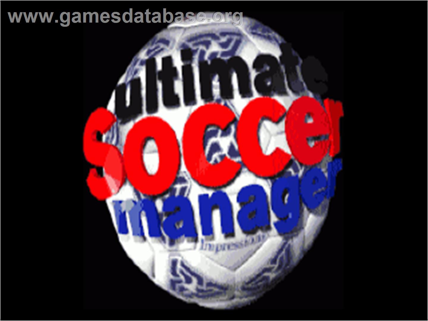 Ultimate Soccer Manager - Commodore Amiga - Artwork - Title Screen