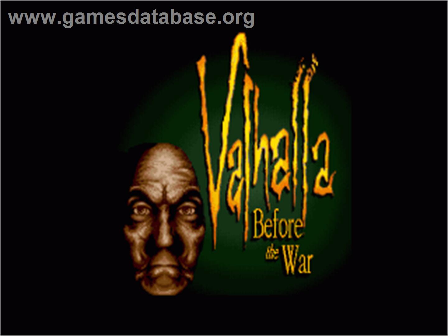 Valhalla: Before the War - Commodore Amiga - Artwork - Title Screen