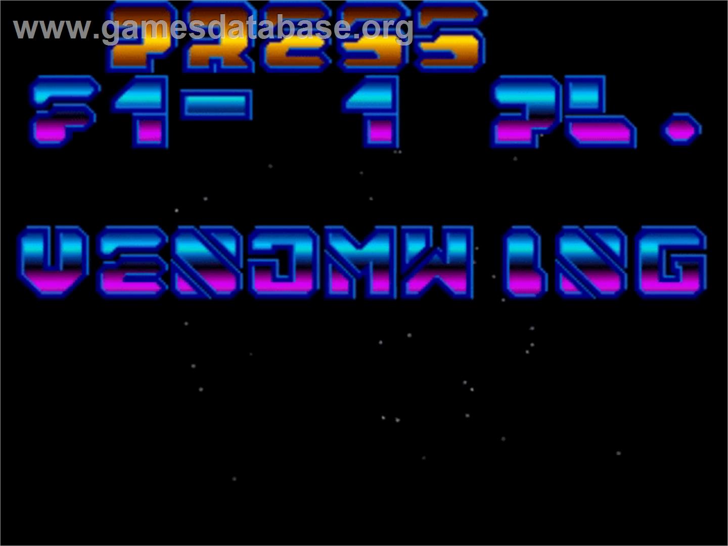 Venom Wing - Commodore Amiga - Artwork - Title Screen