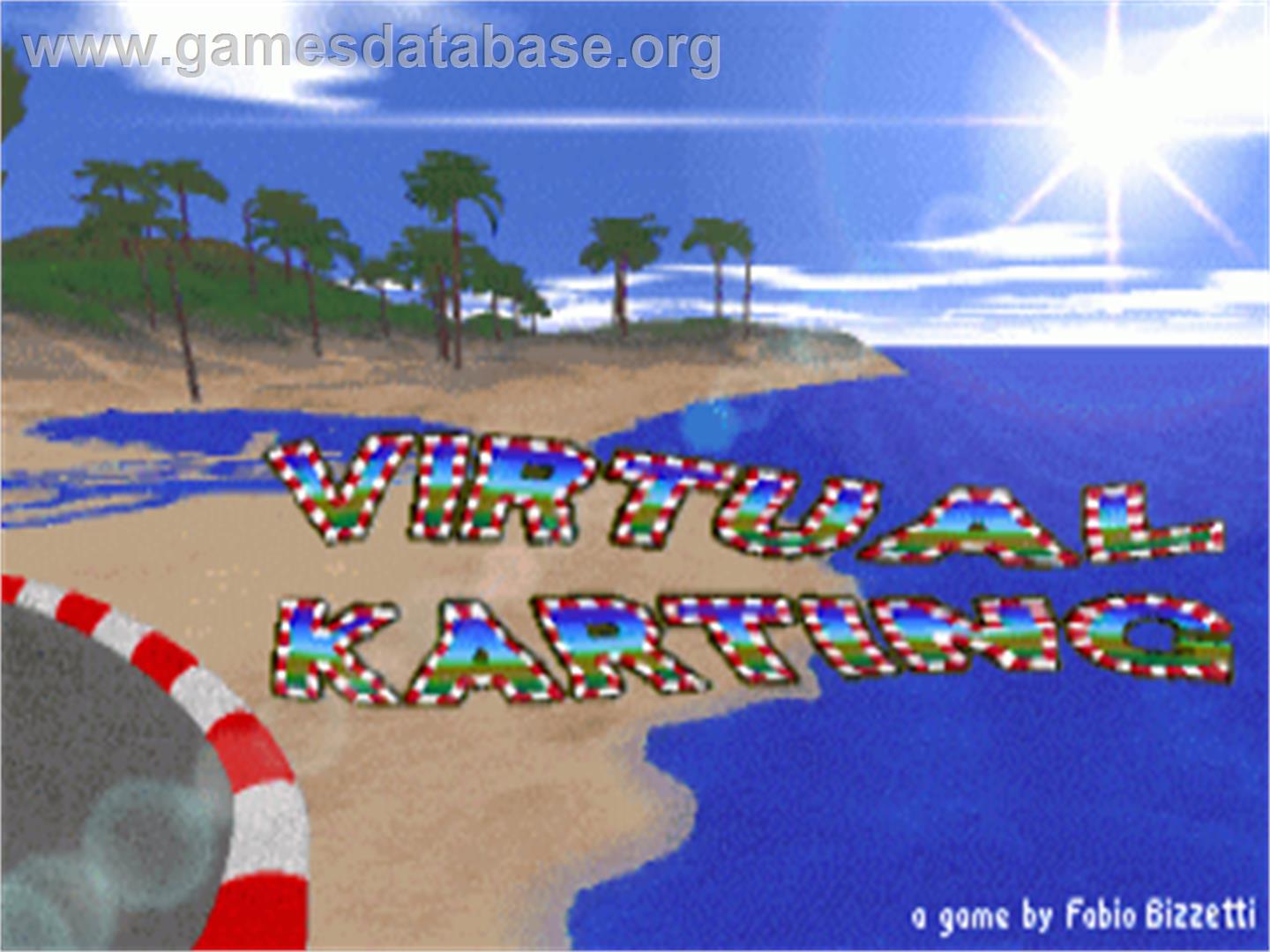 Virtual Karting - Commodore Amiga - Artwork - Title Screen