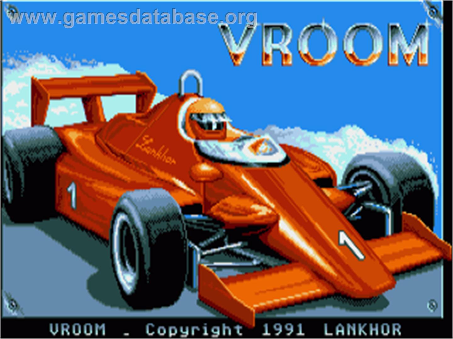 Vroom - Commodore Amiga - Artwork - Title Screen
