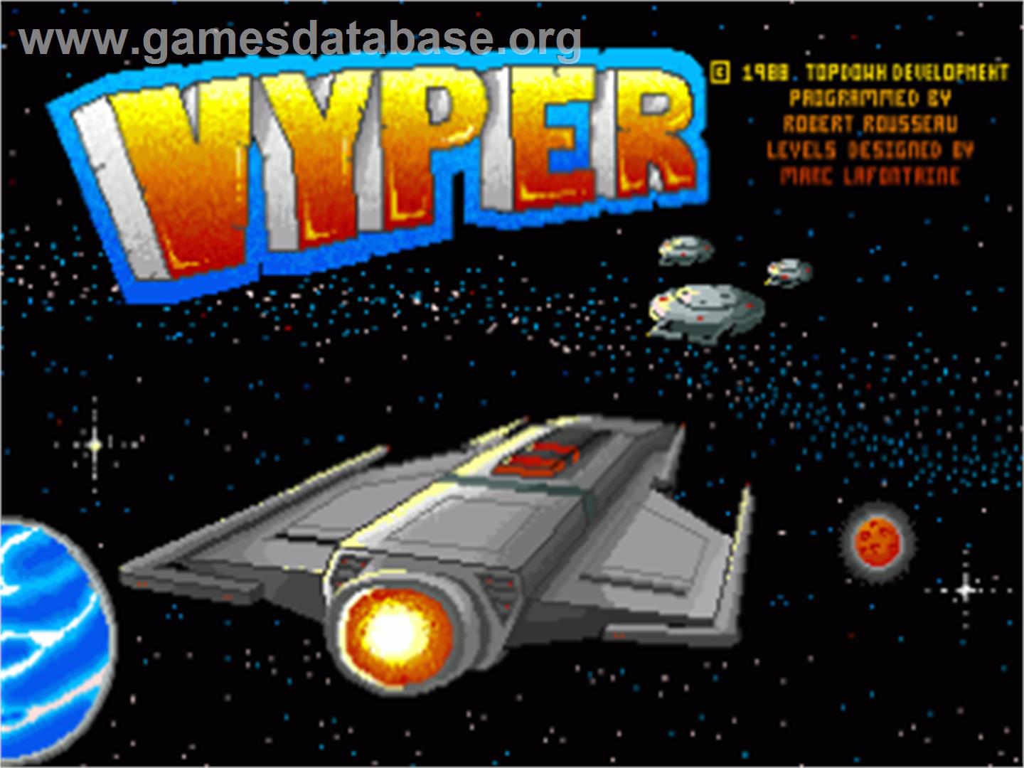 Vyper - Commodore Amiga - Artwork - Title Screen