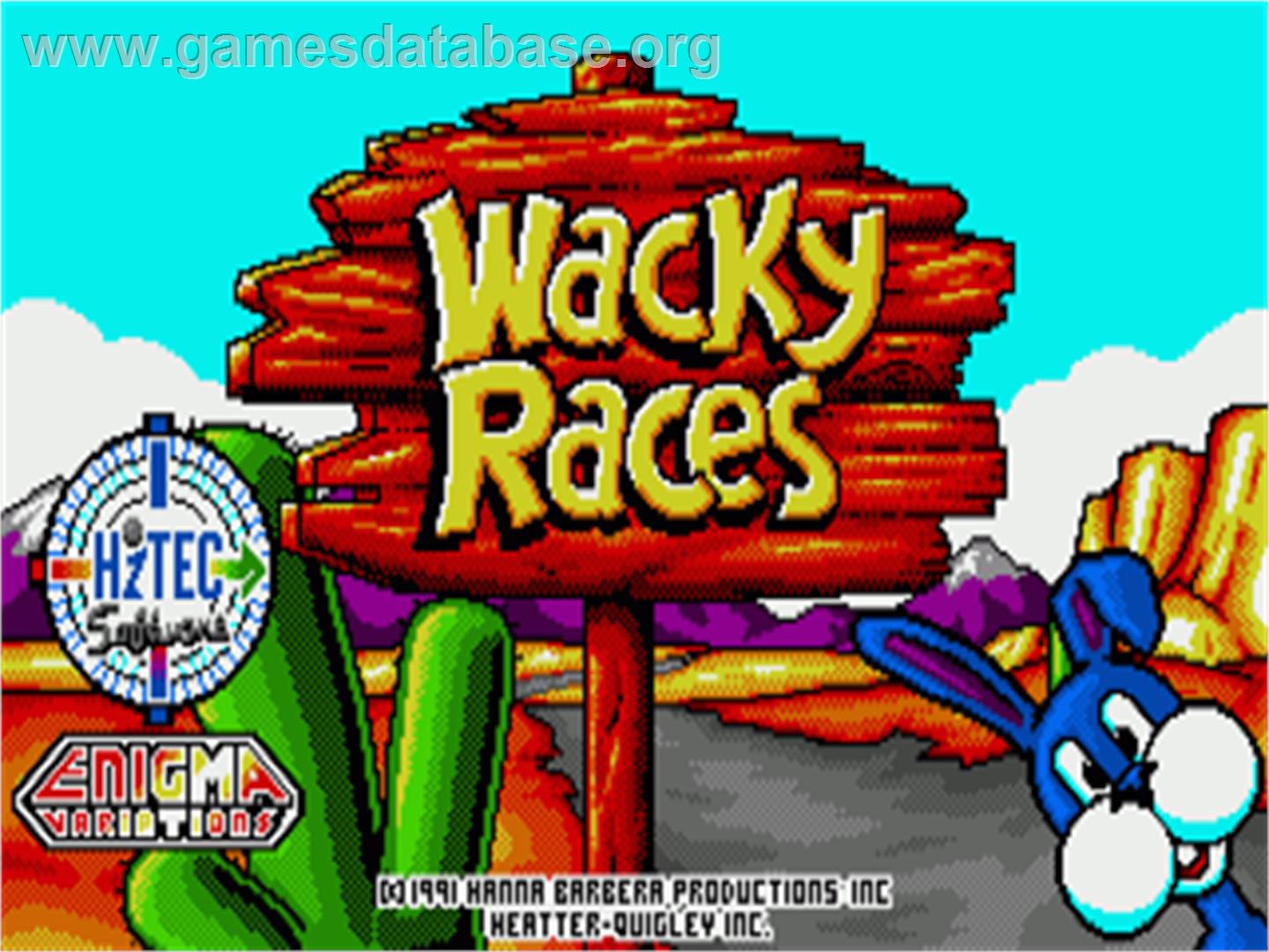 Wacky Races - Commodore Amiga - Artwork - Title Screen