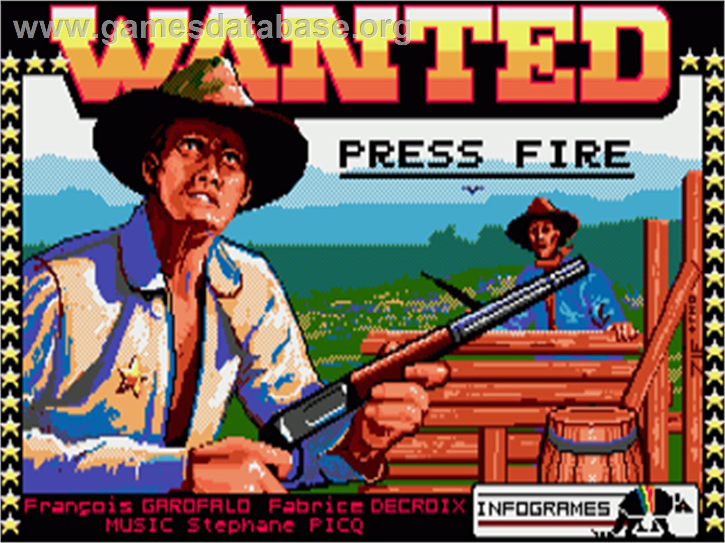 Wanted - Commodore Amiga - Artwork - Title Screen
