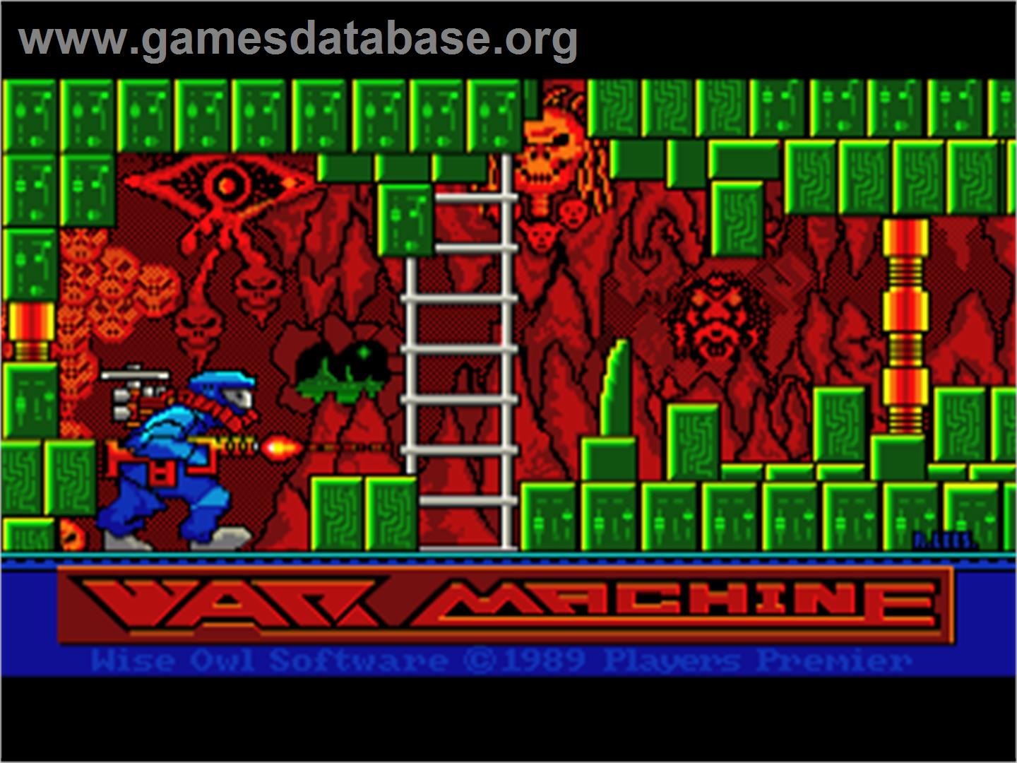War Machine - Commodore Amiga - Artwork - Title Screen