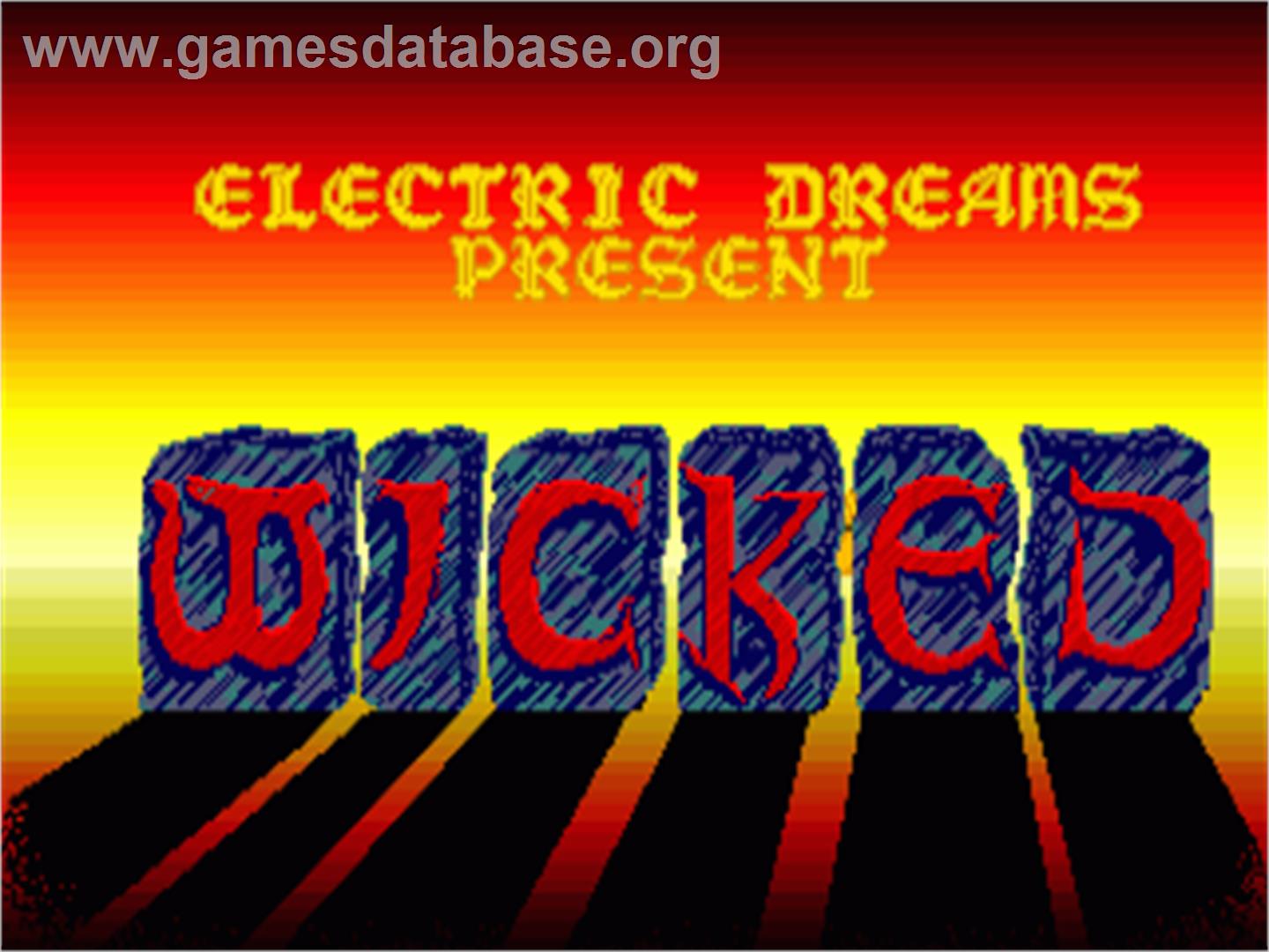 Wicked - Commodore Amiga - Artwork - Title Screen
