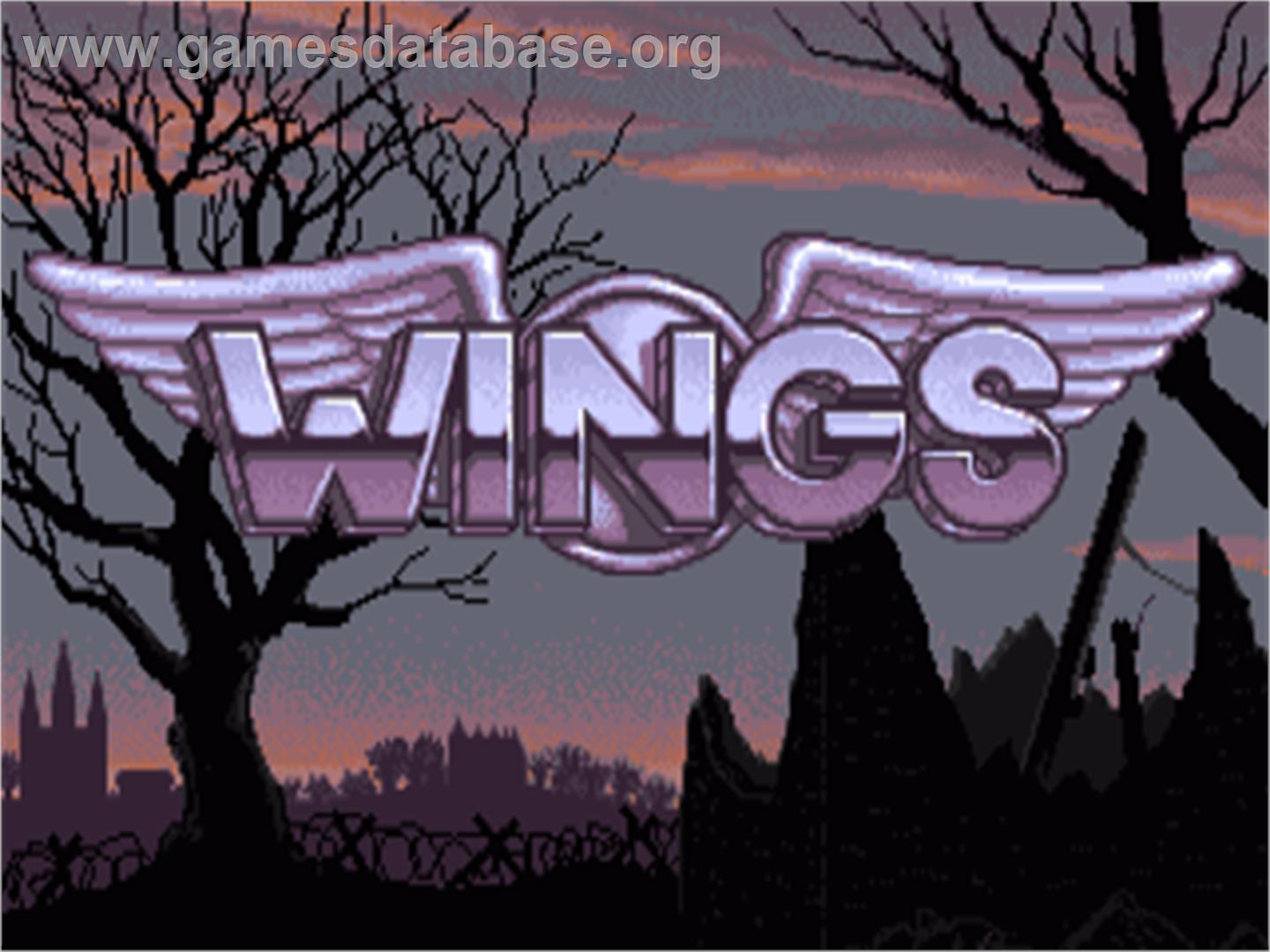 Wings - Commodore Amiga - Artwork - Title Screen