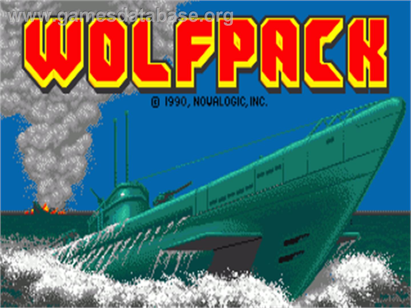 Wolfpack - Commodore Amiga - Artwork - Title Screen
