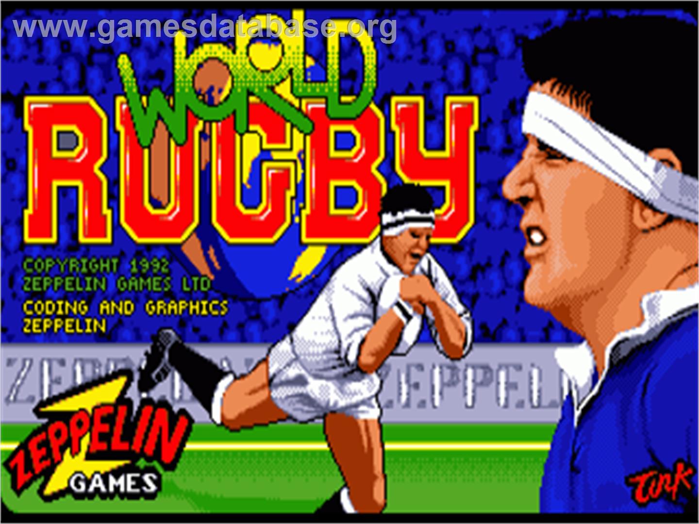 World Rugby - Commodore Amiga - Artwork - Title Screen