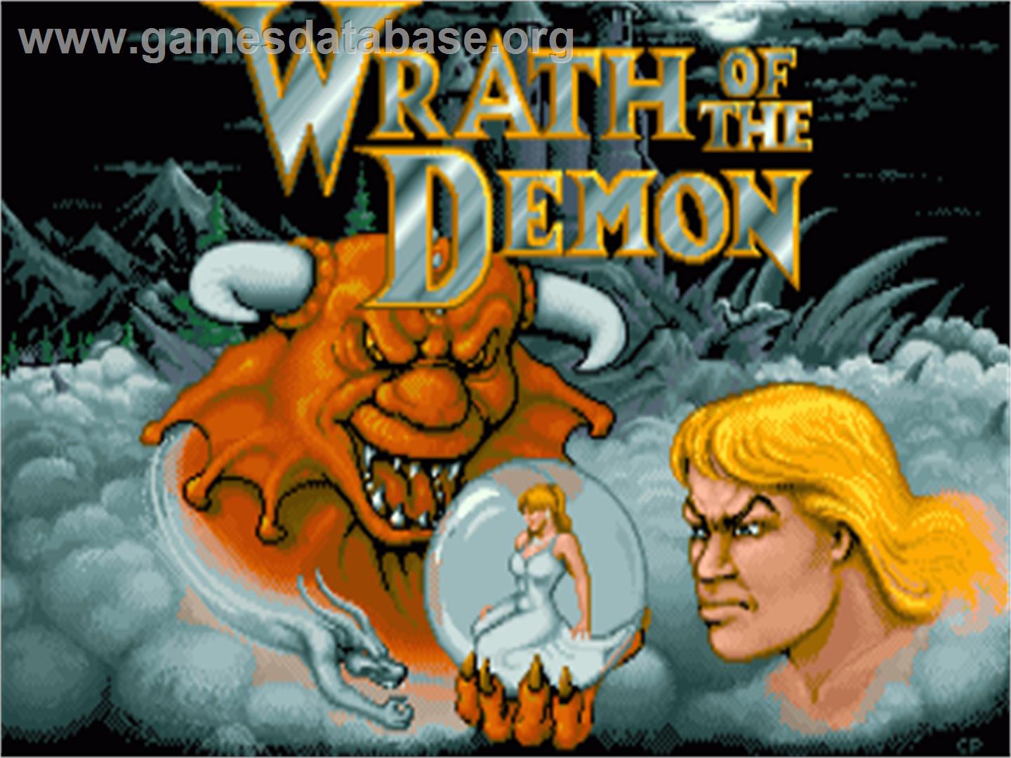 Wrath Of The Demon - Commodore Amiga - Artwork - Title Screen