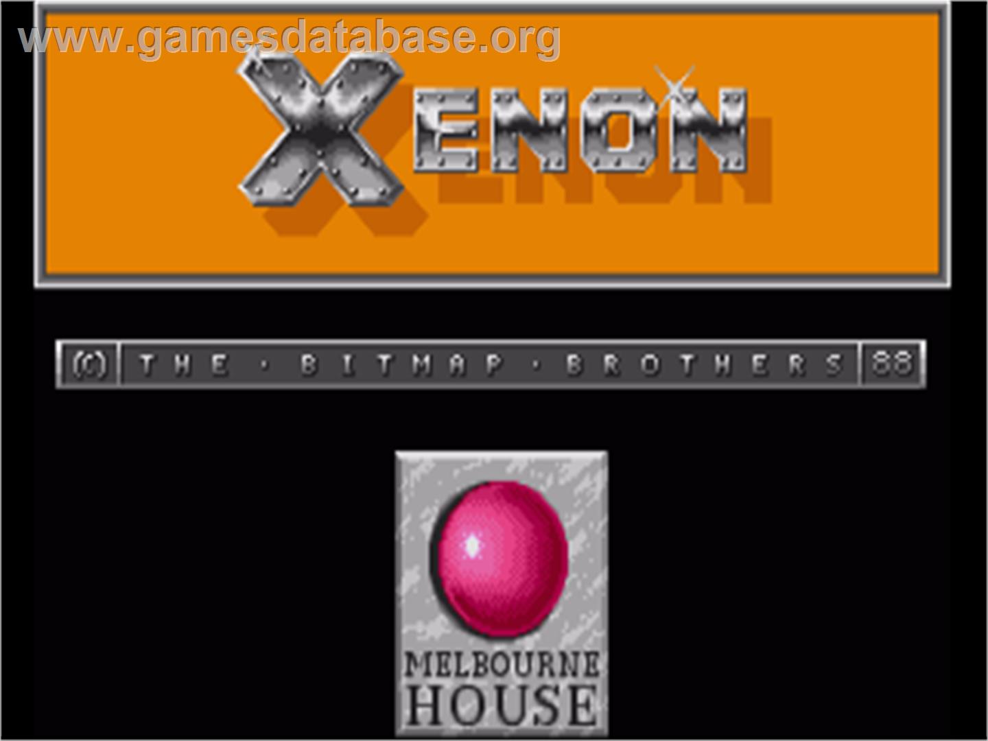 Xenon - Commodore Amiga - Artwork - Title Screen