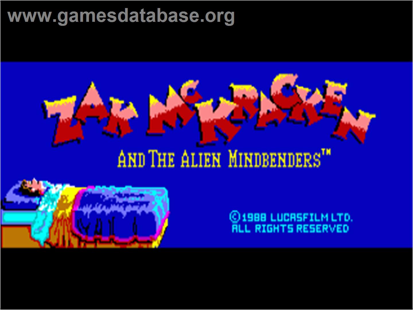 Zak McKracken and the Alien Mindbenders - Commodore Amiga - Artwork - Title Screen