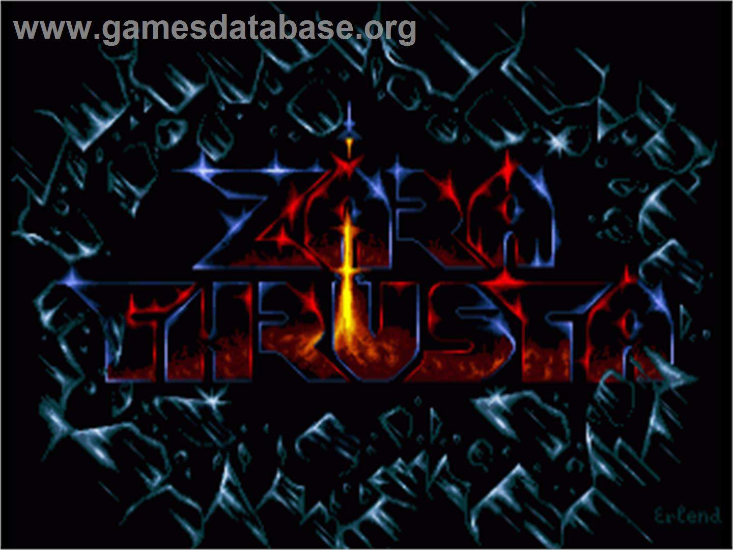 Zarathrusta - Commodore Amiga - Artwork - Title Screen