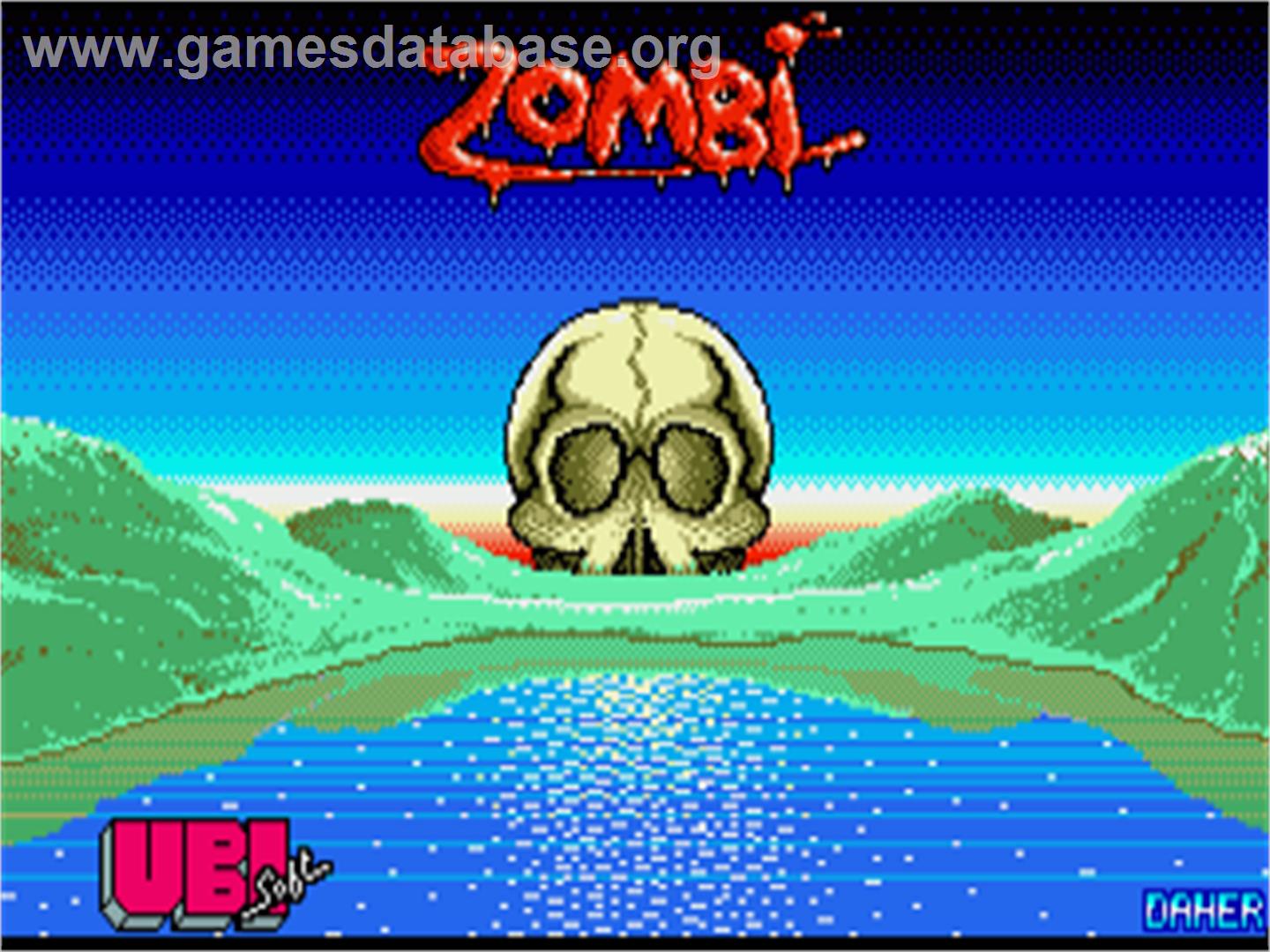 Zombi - Commodore Amiga - Artwork - Title Screen