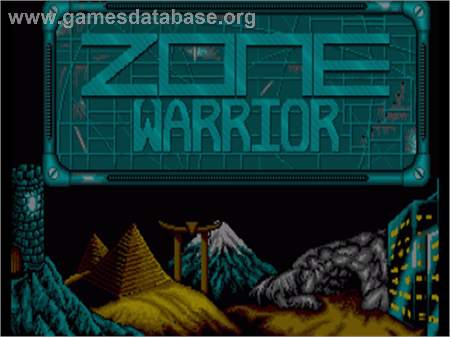 Zone Warrior - Commodore Amiga - Artwork - Title Screen