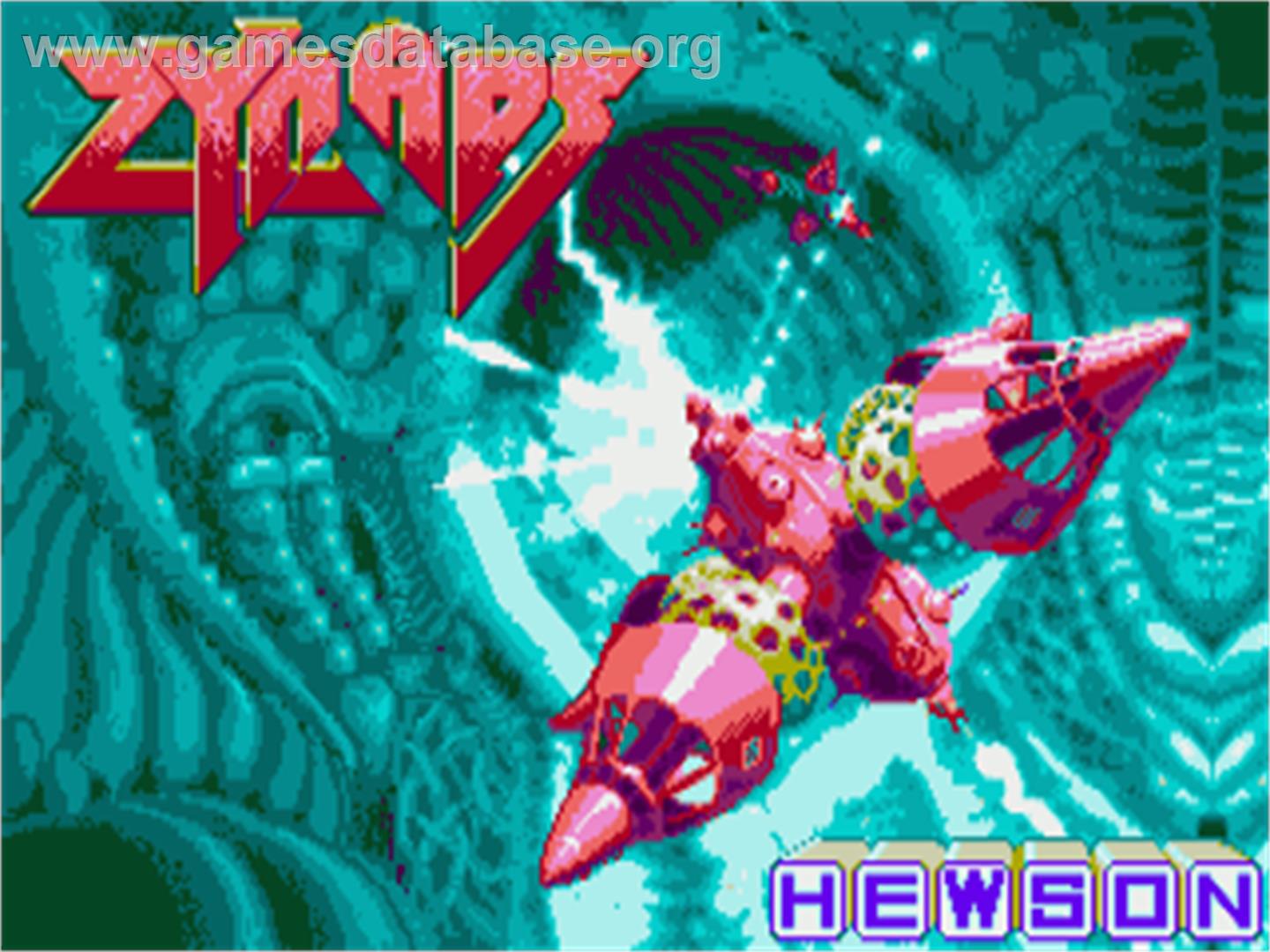 Zynaps - Commodore Amiga - Artwork - Title Screen