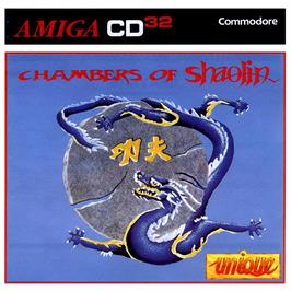 Box cover for Chambers of Shaolin on the Commodore Amiga CD32.